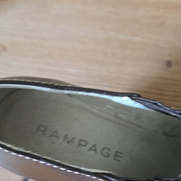 Rampage Brown Ankle Booties with Western Flair 9.5 - Picture 3 of 4